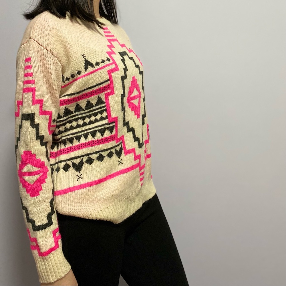 Knit patterned sweater - Picture 2 of 4
